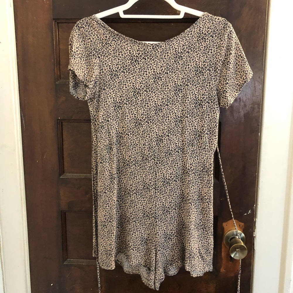 Cheetah Print Romper